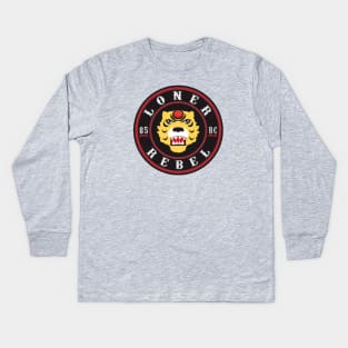 Loner / Rebel biker Pee Wee patch Kids Long Sleeve T-Shirt